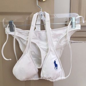 Ralph Lauren low rise halter/tie full bikini set